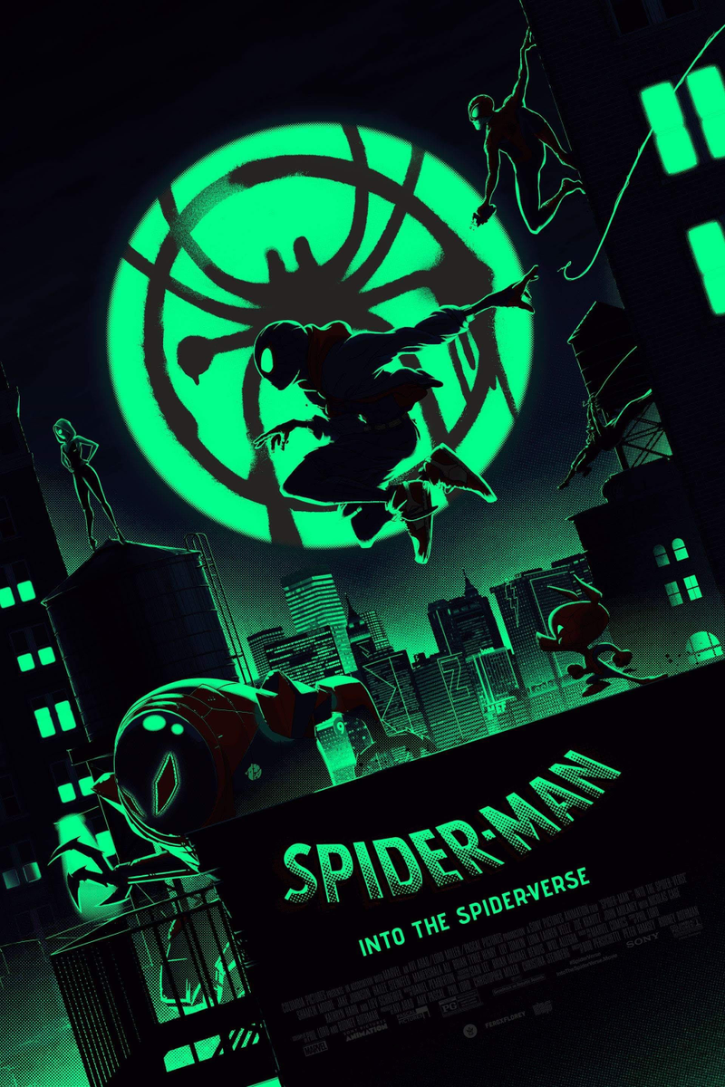 Both posters look like this in the dark.